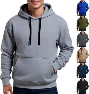 <b>Men</b> Hoodie With Kangaroo Pocket <b>grey</b> Pullover <b>Fleece</b> Oversized Sweatshirt Winter Wear Streetwear Custom Logo Fit hoodies - Product Image 4