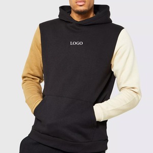 Últimas sudaderas con capucha de bloqueo de Color de gran tamaño personalizadas para la colección de invierno de los hombres para las sudaderas con capucha de hombro caído de tarifa barata 2026 - Product Image 1