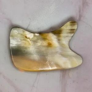 Handmade Buffalo Horn Face Massager Eco-Friendly Gua Sha <b>Board</b> for Face Lifting <b>Scraping</b> - Product Image 4