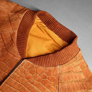 Chaqueta de Invierno, Chaqueta de Piel de Cocodrilo para Hombre, Hecha con Cuero Genuino y Diseñada para un Look Masculino Elegante, Precio Razonable - Product Image 6