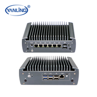 N3061 10.ª Generación Intel Core I3/i5/i7 Barebones POE Sin Ventilador 6x LAN Ikuai Linux Dispositivo de Firewall Industrial DDR4 Nuevo Nano Servidor