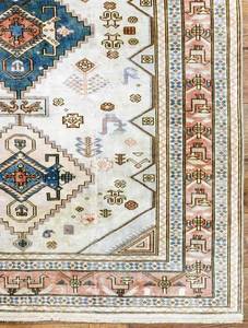 พรมขนแกะสีเทาครีมแอบสแตรก8x11ทำด้วยมือสไตล์เปอร์เซียขั้นต่ำ1ชิ้นสำหรับห้องนั่งเล่นราคาโรงงาน - Product Image 3