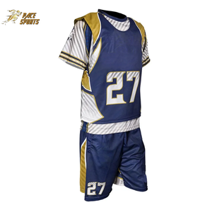 เครื่องแบบลาครอสแบบระเหิดสีขาวเครื่องแบบทีมลาครอสดีไซน์พรีเมียม - Product Image 5