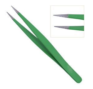 Pince à épiler d'extension de cils en acier inoxydable Ensemble de pinces à épiler Outils de soins de beauté des cils Logo personnalisé - Product Image 5