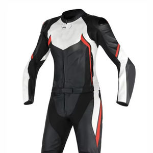 Trajes de Motociclismo de Cuero Personalizados 2026, Unisex, de Piel de Vaca, 2 Piezas, Manga Larga, Resistentes al Viento, Transpirables y de Secado Rápido - Product Image 2