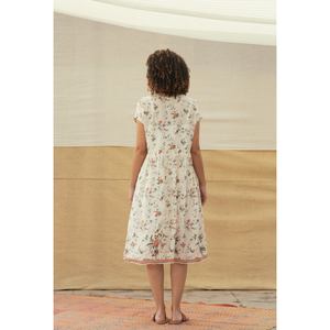 Vestido RAYNA de Seda Estampada Tejida a Mano, Estilo Boho Elegante, Cintura Elástica, Transpirable, Sostenible, Sexy, Largo hasta la Rodilla, para el Día - Product Image 2