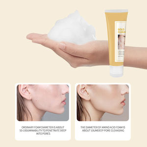 Crème nettoyante blanchissante avec <span class=keywords><strong>gel</strong></span> raffermissant <span class=keywords><strong>Mascara</strong></span> Gold Silver Cap brosse nettoyante mousse anti-acné pour un usage quotidien OEM ODM disponible - Product Image 3