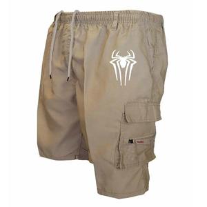 Short de sport d'été pour hommes respirant décontracté imprimé Cargo Stretch taille multi-poches solide coupe ample pour les activités de plein air - Product Image 4