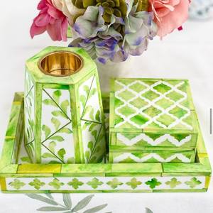 Juego de Quemadores de Incienso Árabes Tradicionales con Incrustaciones de Hueso, Diseño Floral, Regalo de Ramadán para Interiores, Rectangular de 9x6x5 Pulgadas, Aroma Personalizado - Product Image 6