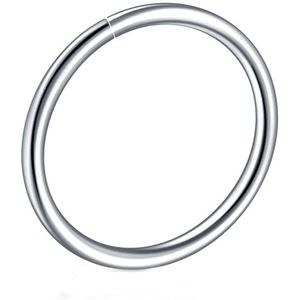 Anello per il Naso Regolabile in Acciaio Inossidabile Lucidato, Orecchini a Cerchio Stile Classico per Donne - Product Image 2