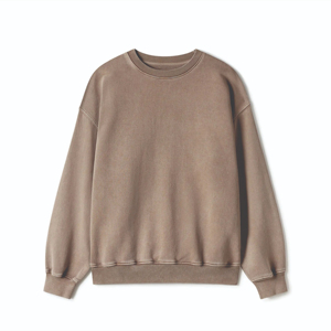 เสื้อสเวตเชิ้ตผ้าฝ้าย 100% ออกแบบเองได้ บริการ OEM คุณภาพสูง คอกลม ผ้าฟลีซ สำหรับผู้ชาย สีตามสั่ง ทรงปกติ แห้งเร็ว - Product Image 5
