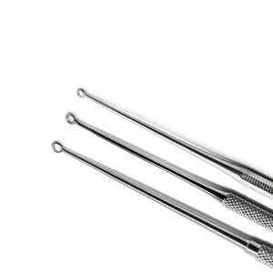 Juego de curetas con lazo para la oreja Billeau de 3 uds., tamaño #1 #2 y #3, instrumentos quirúrgicos para la selección de la oreja, esenciales para el cuidado básico de la oreja - Product Image 5