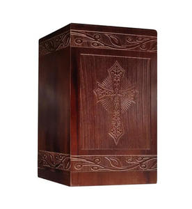 Modern Wooden Cremation <b>Urns</b> for Adult Funeral and Burial Use Handmade with Custom Logo at Low Price - Product Image 3