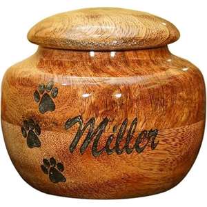 Nouveau design Urnes en bois de qualité supérieure pour animaux de compagnie avec design de patte disponibles chez les grossistes de l'exportateur indien - Product Image 3