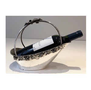 Casier à vin en métal de qualité standard Design le plus tendance Forme de bateau Champagne 1 porte-bouteille Décoration de table Debout libre - Product Image 6