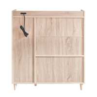 Meuble à chaussures moderne TZ-C80AK en panneaux de particules/MDF pour salon, mobilier de maison, rangement pratique, utilisation hôtelière et scolaire