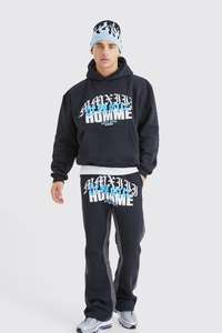 Venta al por mayor deportes personalizado chándal con capucha 100% algodón Jogging Running conjunto de chándal de entrenamiento - Product Image 4