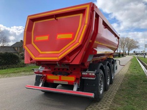 Semi-remorque benne basculante robuste <span class=keywords><strong>de</strong></span> 60 mètres cubes à 3 essieux, benne hydraulique arrière pour tracteur, pour le basculement et le transport - Product Image 4