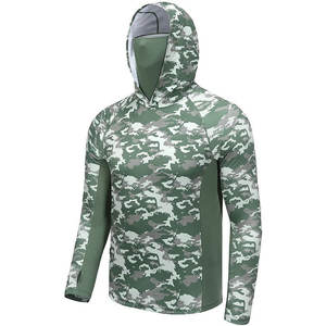 Sudadera con capucha de pesca de secado rápido con propiedades de absorción de humedad de tela ligera de manga larga y protección solar UPF 50 + UV - Product Image 2