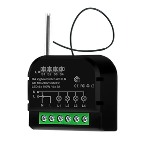 Módulo de Interruptor de Luz Inteligente Tuya Zigbee 3.0, Largo Alcance, 4 Canales, Relé de 3A, Automatización del Hogar Inteligente - Product Image 1
