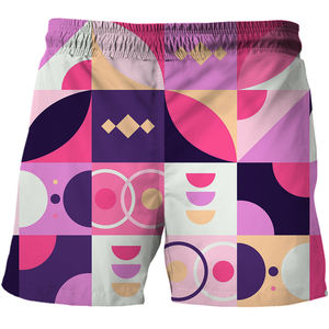 Short en maille à séchage rapide pour hommes de haute qualité Logo personnalisé Design Placement avant à motif solide-Produit de vente d'été de haute qualité - Product Image 5