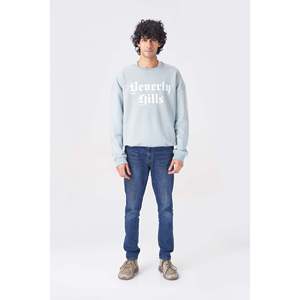 Sweat à capuche et sweat-shirt pour homme vert clair élégant et confortable de Beverly Hills - Product Image 1