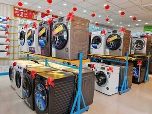 ADONG Étagère de magasin d'affichage double face en métal robuste personnalisée OEM/ODM pour machine à laver simple face - Product Image 3