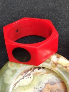 Pulseras de brazalete de madera de resina de estilo, joyería de resina multicolor, joyería de moda hecha a mano, regalo para ella por Crescent Crafts - Product Image 4