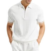 Usine directe personnalisé respirant doux pour la peau confortable décontracté polo tricoté à manches courtes pour hommes