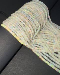 Piedras preciosas de ópalo natural hechas a mano con forma de Heishi, cuentas de corte suave, hebras de 2-5mm, 8 pulgadas, cuentas de extremo engarzado, componentes de accesorios de joyería - Product Image 4