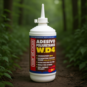 Adhésif polyuréthane monocomposant sans solvant Saratoga W.D4 pour le bois, résistant aux hautes températures et à l'eau, colle liquide - Product Image 3