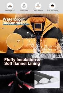 Veste matelassée pour homme de haute qualité, livraison rapide, avec capuche en fourrure, nouvelle mode, imperméable, décontractée, d'hiver, manteaux à bulles - Product Image 4