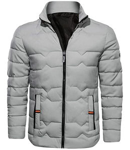 Veste polaire d'hiver imprimée personnalisée sur le support, sweat à capuche coupe-vent chaud avec fermeture à glissière, veste isolée décontractée, techniques tissées, plumes - Product Image 1