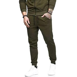 Slim Fitness alta calidad OEM logotipo personalizado diseño precio barato ropa deportiva entrenamiento y Jogging desgaste algodón 2 uds conjuntos chándales - Product Image 2