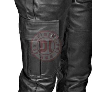 กางเกงหนังแฟชั่นคุณภาพสูงสั่งตัดได้ กางเกงหนังขายาวผู้ชาย กางเกงหนัง - Product Image 5