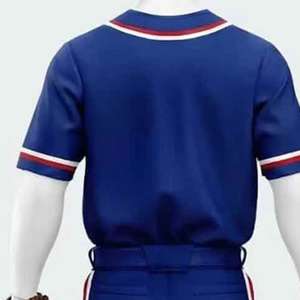 ชุดยูนิฟอร์มเบสบอล ผ้าซับเหงื่อ รับผลิตตามแบบ (OEM)  ผู้จัดจำหน่ายชุดยูนิฟอร์มเบสบอล รับสั่งซื้อจำนวนมาก ชุดยูนิฟอร์มเบสบอลทนทานสำหรับการฝึกซ้อม - Product Image 5