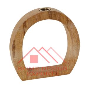 Centros de mesa de cena candelabro de madera para el hogar y decoraciones de boda Hotel Bar fiesta candelabro de madera - Product Image 6