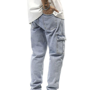 Custom Made <b>Men's</b> Mid <b>Waist</b> Slim Fit Green Denim <b>Jeans</b> <b>High</b> Breathable Streetwear Trunks Washed Techniques Cotton Pockets Summer - Product Image 3