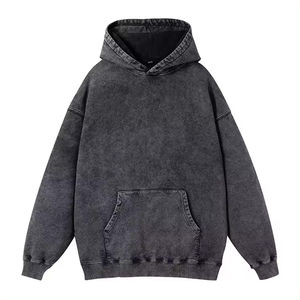\ Vente en gros sweats à capuche en coton français pour hommes et unisexes meilleure qualité éponge surdimensionné avec logo personnalisé Style lavé à l'acide OEM accepté - Product Image 1