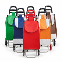 Sac à provisions pour légumes de magasin de supermarché personnalisé chariot de chariot de courses pliable et portable mobile sac à provisions réutilisable