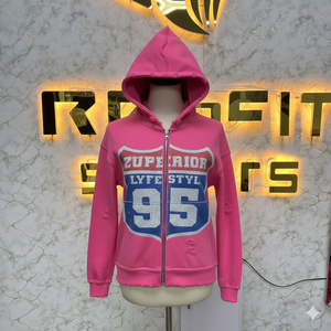 Private label personalized logo most Demanded <b>Red</b> Zipper <b>hoodie</b> Printed factory made cheap price hoodies <b>men</b> <b>men's</b> hoodies - Product Image 1