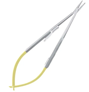 Soporte de aguja Astroviejo de alta calidad con mango dorado, fórceps TC de acero inoxidable, base de instrumentos quirúrgicos de IMANS - Product Image 1