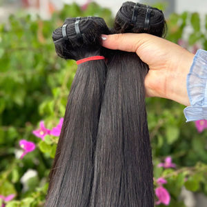 Machine à cheveux humains vierges vietnamiens de qualité supérieure Double trame avec brillance naturelle pour stylistes et salons professionnels - Product Image 1