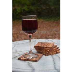 Set of Four Handmade <b>Wooden</b> Coasters Square Indian Design Mat <b>for</b> <b>Tea</b> and Coffee Mugs Economically Priced - Product Image 3