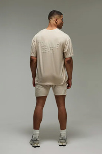 T-shirt long tricoté oversize pour homme 2025, 100 % coton 250 GSM, qualité de couture premium personnalisée, design en gros - Product Image 2