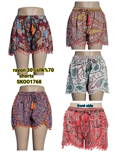 Nouvelles jupes respirantes Luxe Vintage 100% coton à la mode-Look d'été surélevé pour des journées détendues - Product Image 3