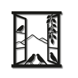 Nouvelles décorations en métal en forme d'oiseau en fer Décoration moderne pour la maison Produits créatifs Décoration vintage - Product Image 1