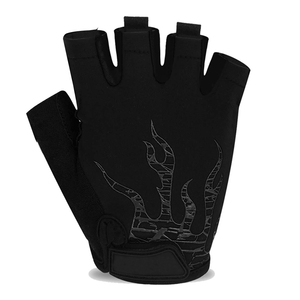 Gants de sport de vélo de conception personnalisée, gants de vélo de route sans doigts, gants d'équitation antidérapants d'été blancs unisexes - Product Image 5