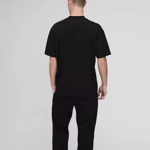 Camiseta 100% algodón para hombre, corte holgado, estampada, de alta calidad, 220 g/m², gruesa, para impresión, cuello redondo, a la moda. - Product Image 6