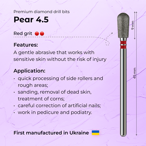 Broca de Diamante Profesional Personalizada con Etiqueta Privada, Fórmula Profi, 4.5mm, Grano Rojo - Product Image 3